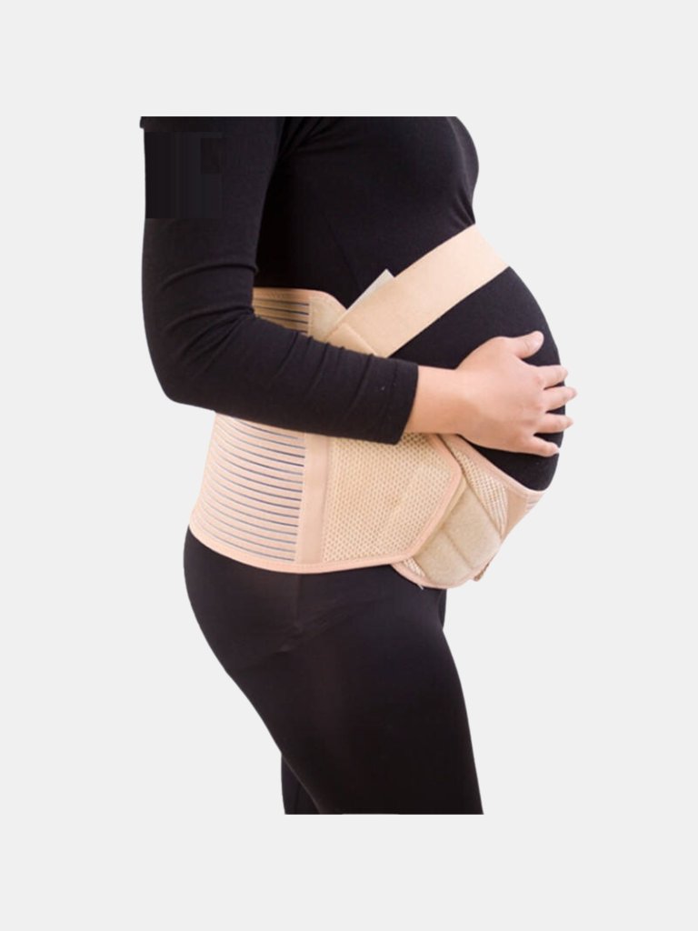 Maternity & Pregnancy Waist/Back/Abdomen Band, Belly Brace - Crème Or Skin