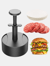 Modern Stainless Steel Burger Press Tool 100 PCS Wax Disc Papers 10.3 CM Diameter Patties Maker for BBQ Cooking Stuffed Burgers - Bulk 3 Sets
