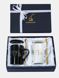 Mr And Mrs Coffee Mugs, Gifts For Bridal Shower, Wedding Gifts - Mr And Mrs Mugs Set - For Bride And Groom - Bulk 3 Sets
