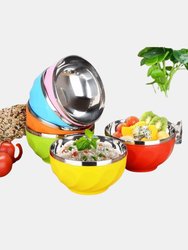 Multi Colored Double Walled Insulated Metal Bowls