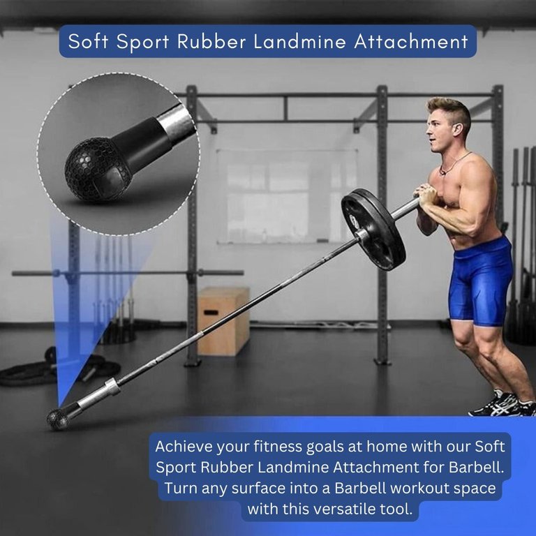 Multi-Functional Plank Support & Rubber Landmine Attachment For Barbell Pack