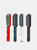 Multifunctional Hair Beard Straightener Curler Brush Hair Fast Styling Tool Electric Heat Hot Brush - Black