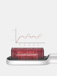 Multifunctional Hair Beard Straightener Curler Brush Hair Fast Styling Tool Electric Heat Hot Brush