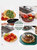 Multilayer Stackable Dust Proof Plate Food Cover Round Dish Cover Clear Plastic Insulation Food Cover - Bulk 3 Sets