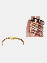 Nail Bracelet For Women Trendy 18 K Bangle & Gold Plated Bangle Bracelet For Women Combo Pack
