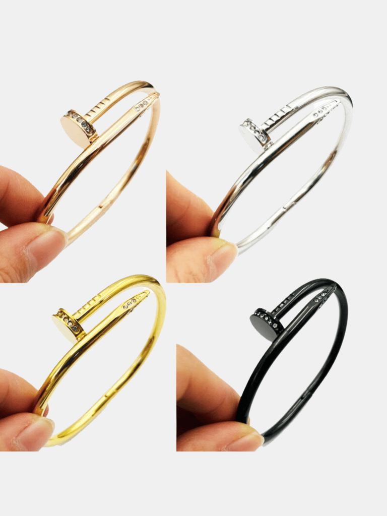 Nail bracelet For Women Trendy 18K Bangle - Gold