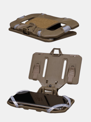 Navigation Board Chest Mount Foldable Tactical Vest Chest Rig Phone Holder, Molle Plate Carrier Pouch - Bulk 3 Sets