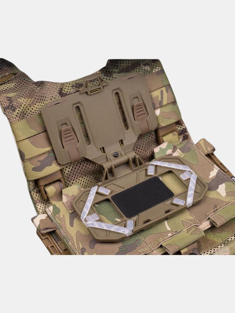 Navigation Board Chest Mount Foldable Tactical Vest Chest Rig Phone Holder, Molle Plate Carrier Pouch