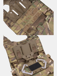 Navigation Board Chest Mount Foldable Tactical Vest Chest Rig Phone Holder, Molle Plate Carrier Pouch