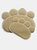 Non-Slip Cat Litter Mat Paw Shape Pet Dog Cat Puppy Kitten Dish Bowl Food Water Feeding Placemat - Bulk 3 Sets