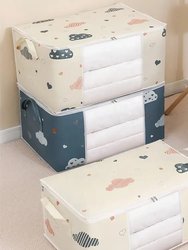 Non-Woven Fabric Cloth Quilt Storage Bag And Organizer - Bulk 3 Sets