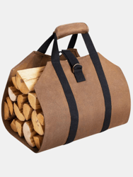 Outdoor Camping Accessories Firewood Carrier Bag Canvas Durable Wood Holder Carry Storage Pouch