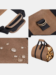 Outdoor Camping Accessories Firewood Carrier Bag Canvas Durable Wood Holder Carry Storage Pouch