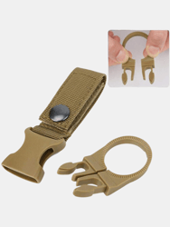 Outdoor Hiking Portable Nylon Buckle Hook Hanging Buckle Mineral Water Bottle Clip - Bulk 9 Sets