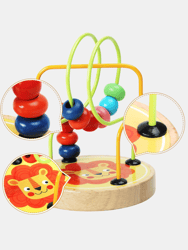 Perfect Gift Bead Maze Toy for Toddlers Wooden Colorful Roller Coaster Educational Circle Toys Learning Preschool Toys - Bulk 3 Sets