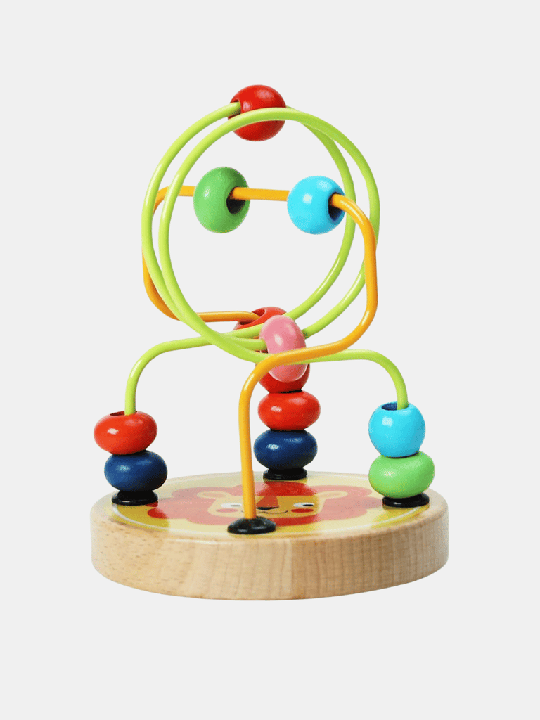 Perfect Gift Bead Maze Toy for Toddlers Wooden Colorful Roller Coaster Educational Circle Toys Learning Preschool Toys