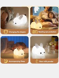 Perfect Gift Jade Bunny Sleeping Lamp Light Up Silicone Animal Night Light - Bulk 3 Sets