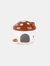 Perfect Gift Multifunctional Mushroom Shaped Hamster House Ceramics - Brown