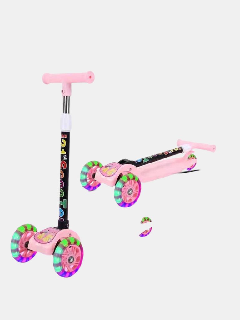 Perfect Gift Outdoor Fun Children's Play Scooter - Bulk 3 Sets - Pink
