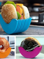 Perfect Gift Retractable Fixed Box Hamburger Holders For Burger Lovers Adults And Children