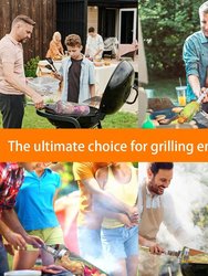 Perfect Gift Set Stainless Steel Round Grilling Basket Rolling Grill Outdoor Baskets - Bulk 3 Sets