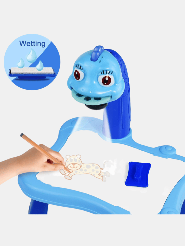 Perfect Gift Trace And Drawing Projector Projector Sketcher Desk, Learning Projection Painting Machine For Boy Girl 3-8 Years Old - Blue