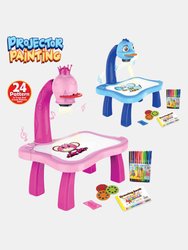Perfect Gift Trace And Drawing Projector Projector Sketcher Desk, Learning Projection Painting Machine For Boy Girl 3-8 Years Old