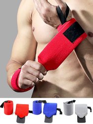 Perfect Quality Wrist Wraps Weightlifting Straps Cross Training - Black(Red Strips)(1 Pair)