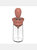 Perfectly Drip Oil Bottle With Silicone Brush Pastry steak Liquid Oil Brushes Baking BBQ Tool - Red