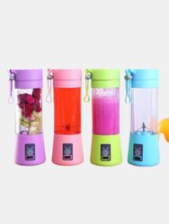Personal Mixer Fruit Ice Crushing Rechargeable with USB, Mini Blender for Smoothie, Fruit Juice, Milk Shakes - Blue