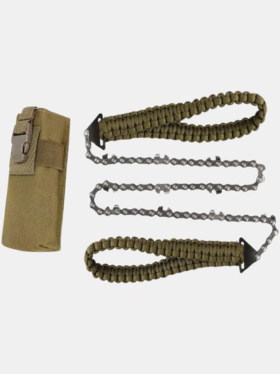 Vigor Pocket Survival Hand Chainsaw With Paracord Handle, Ideal As Outdoor Camping, Hiking, Fishing, Hunting Emergency Tools - Bulk 3 Sets product