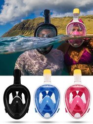 Portable 180 Degree View Go Pro Camera Diving Scuba Full Face Snorkel Mask - Bulk 3 Sets