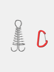 Portable Tent Accessories Staking Adjustment Rope Buckle Spring Cleat Pegs for Outdoor Camping