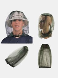 Premium Mosquito Head Net Ultra Large & Long, Extra Fine Holes, Mesh Outdoors Lightweight Face Mesh Neck Cover And Fishing Hat Bug Mesh Head Net