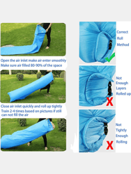Premium Quality Air Lounger Inflatable Sofa Hammock-Portable, Water Proof Bag-For Travelling - Bulk 3 Sets