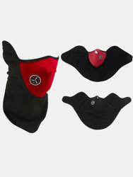 Premium Quality Half Face Neck Warmer Gaiter Mask Winter Riding Cycling Mask Windproof - Red
