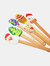 Premium Quality Highly Heat Resistance Non-Stick Silicone Baking Spatula Set With Wood Handle