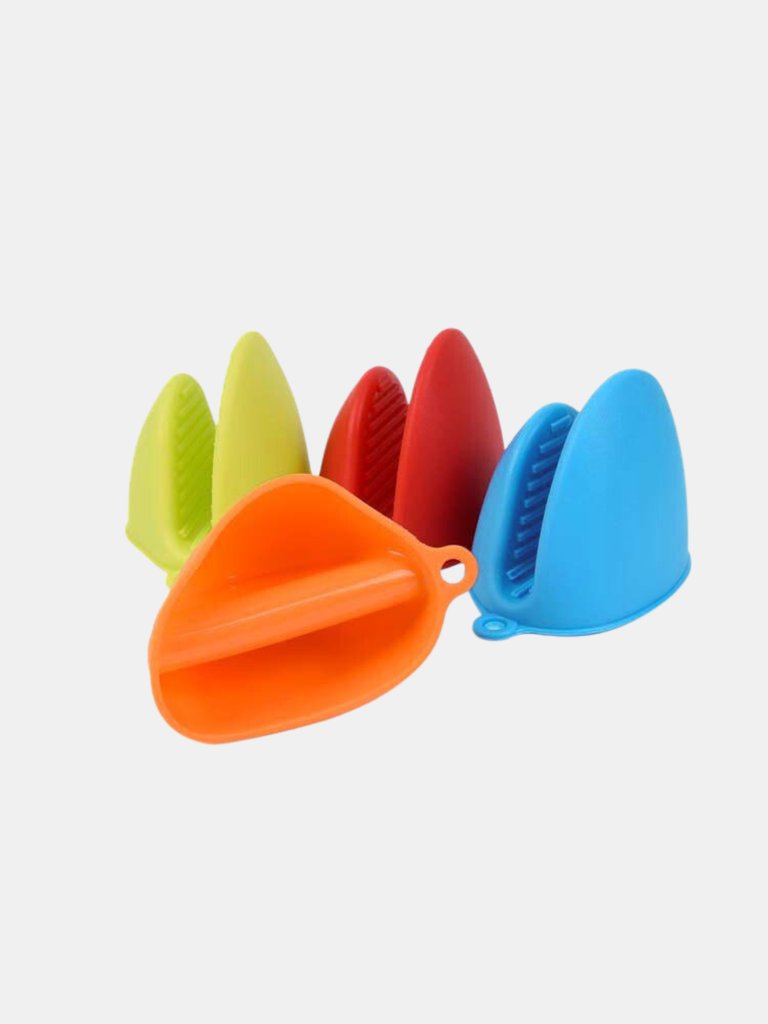 Premium Quality Kitchen Silicone Heat Resistant Gloves Clips Insulation Non Stick Anti-Slip Pot Bowel Holder Clip Cooking Baking Oven Mitts