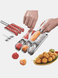 Premium Quality Multi-function Triple Stainless Steel Meatball Maker Fish Ball Shrimp Slide Tool Croquette Last Long