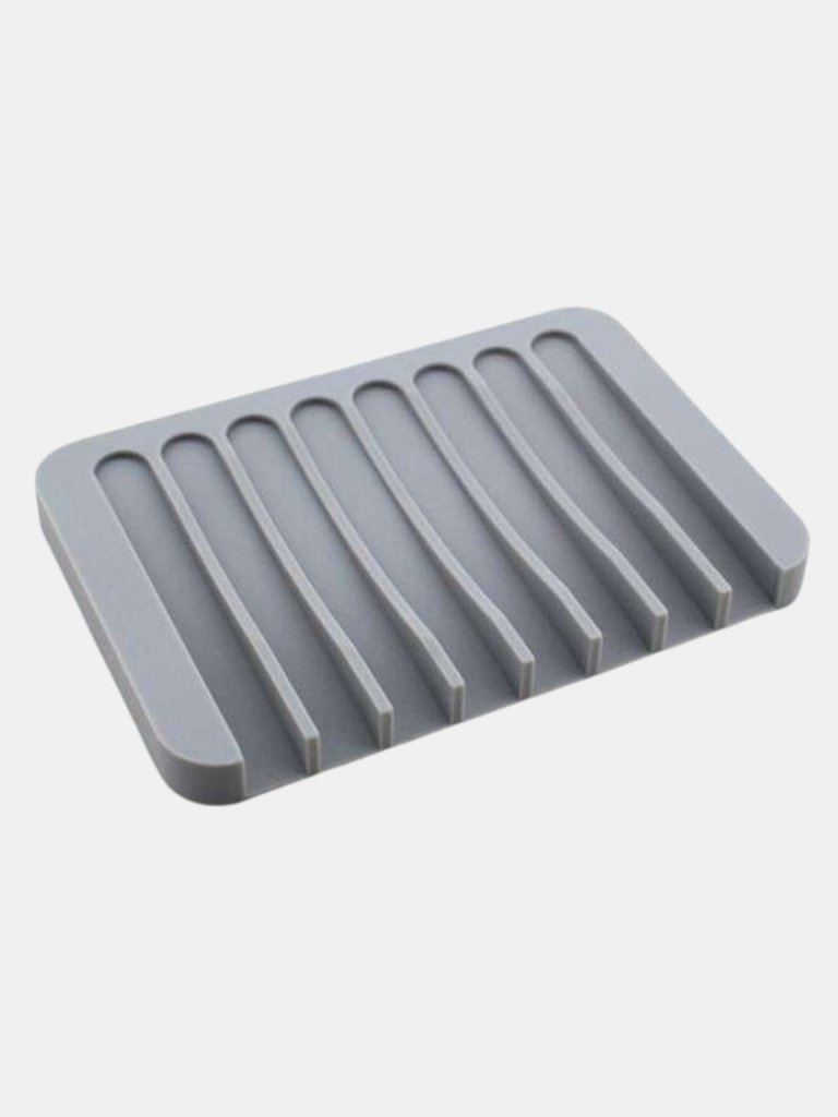 Premium Self Draining Design Silicone Soap Dish - Bulk 3 Sets