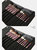 Premium Synthetic Hair 12 Piece Makeup Brush Set With Case(Bulk 3 Sets)