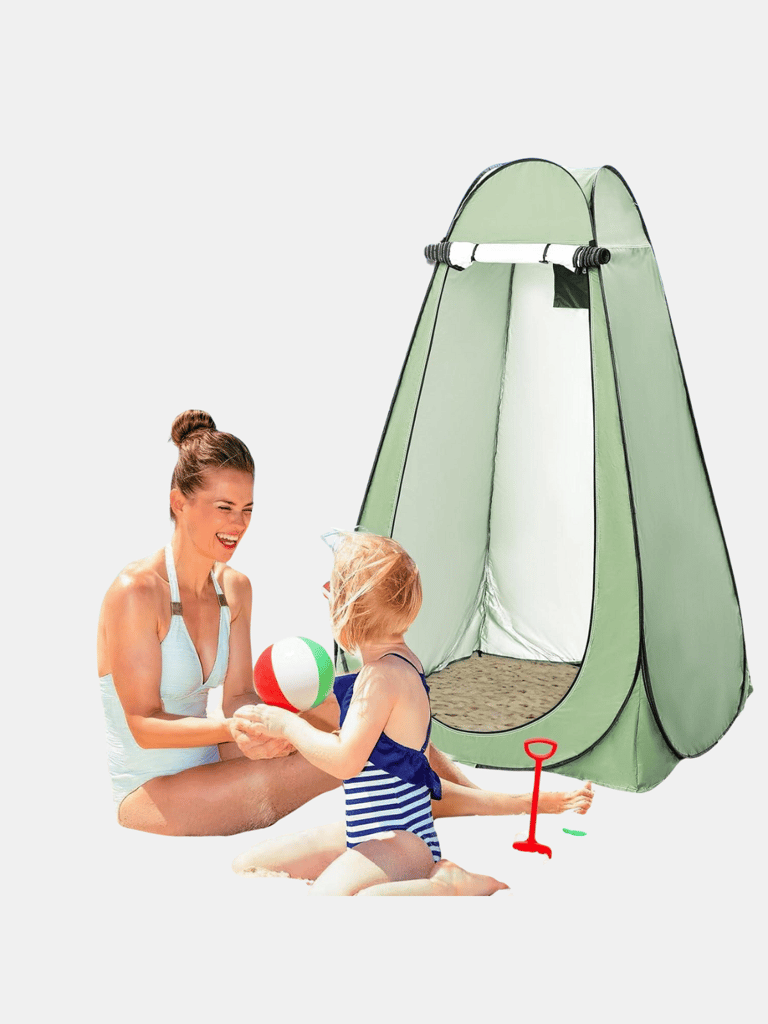 Privacy Tent Portable Changing Room Shower Tent For Camping Privacy Shelters Outdoor Camp Toilet Foldable Sun Shelter Rain Shelter - Green