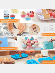 Professional Cake Decorating Tools Supplies Baking 236 Accessories With Storage Case Piping Bags And Icing Tips Set Cupcake Cookie Bakery Set