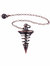 Professional Grade Metal Dowsing Pendulum Divination Dower Reiki Healing Pendulum Chain Spiral Coil Point Meditation Pendant - Bulk 3 Sets