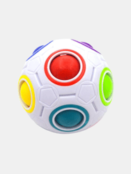 Rainbow Puzzle Ball Fidget Fun Stress Reliever Magic Ball Brain Teaser Fidget Toys For Children Teens & Adults