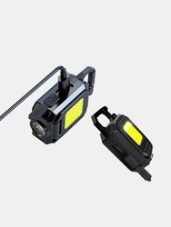 Rechargeable Cob Keychain Work Light With Bottle Opener And Magnet,Suitable For Outdoor,Camping, Fishing, Hiking