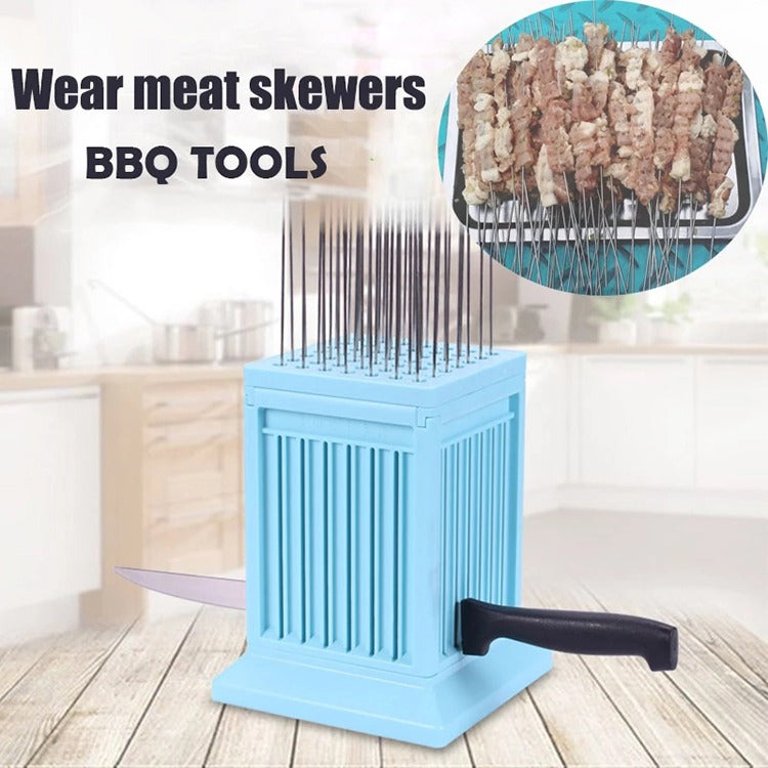 Vigor Removable BBQ Meat Skewer Maker Wear Meat String Lamb