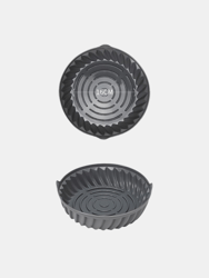 Reusable Non-Stick Food Grade Silicon Oven Pan Air Fryer - Gray