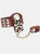 Rock Ring Conjoined Ghost Head Leather Bracelet Dance Show Accessories