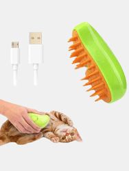 Self Cleaning Cat Steamy Brush For Massage Grooming Removing Tangled Loose Hair - Bulk 3 Sets